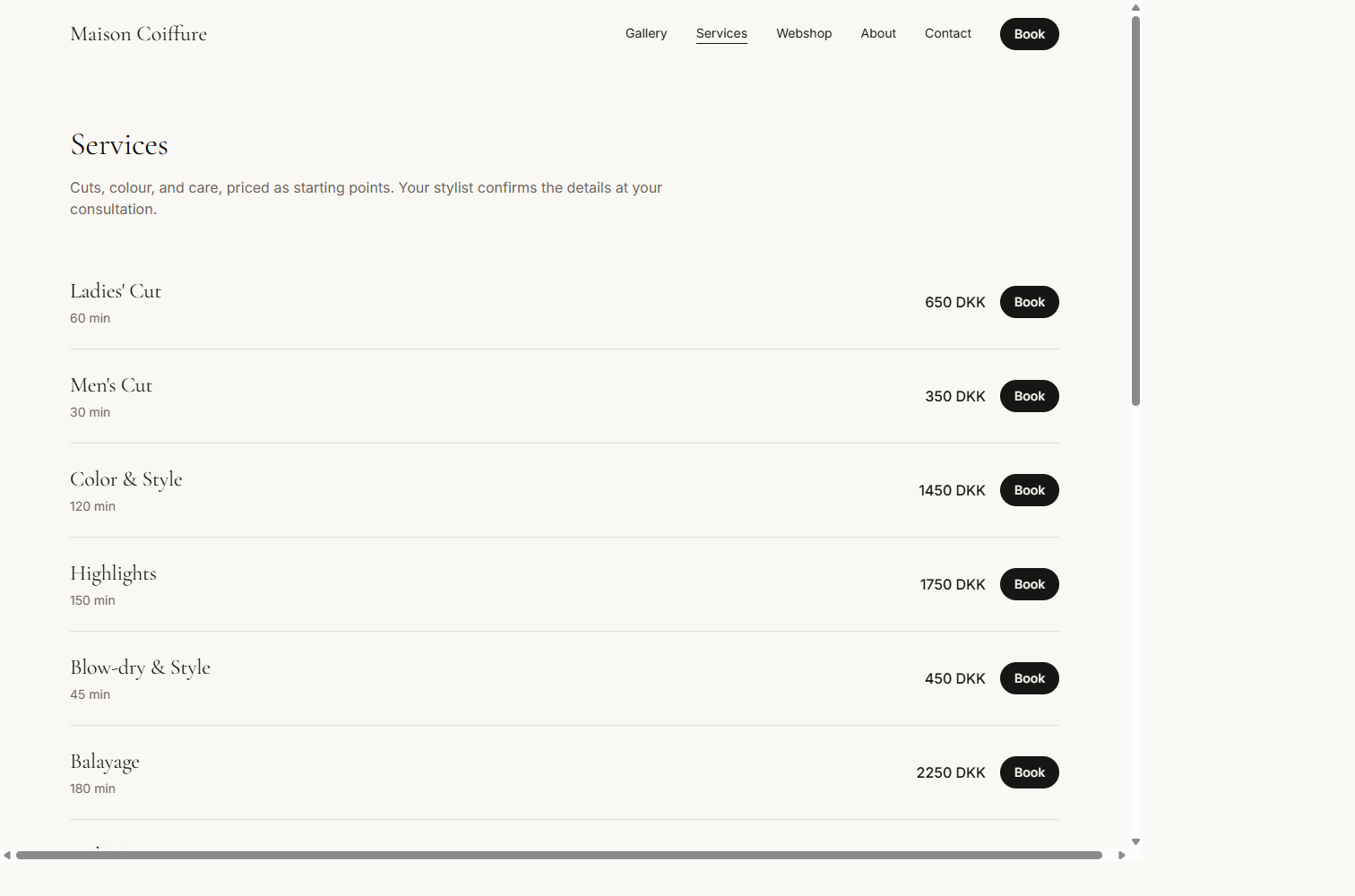 Set up your menu in minutes
